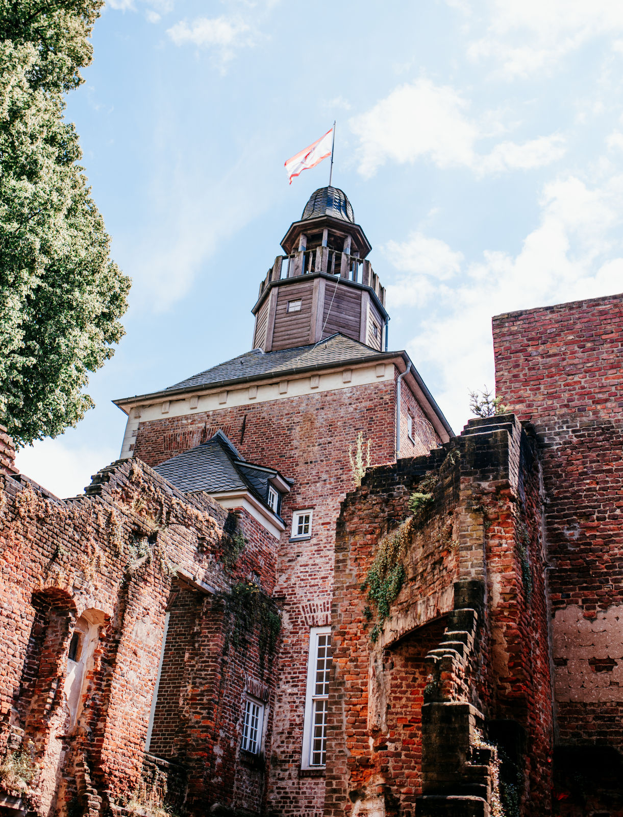 Urban Jungle Setting in der Schlossruine